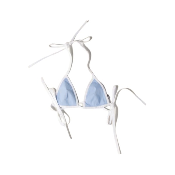 Poplin Hellblau/Weiß