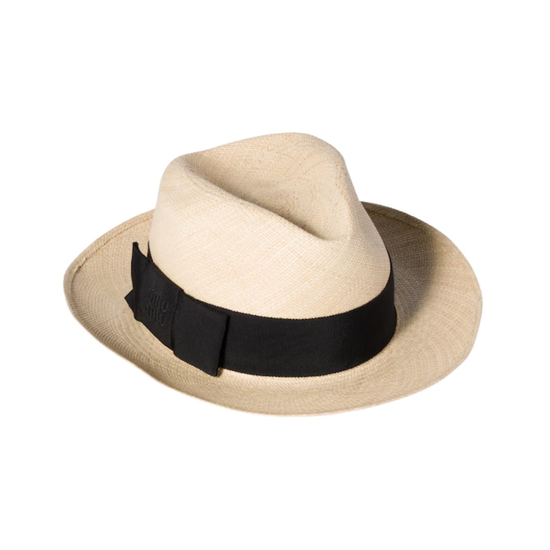 Raffia Tan/Schwarz