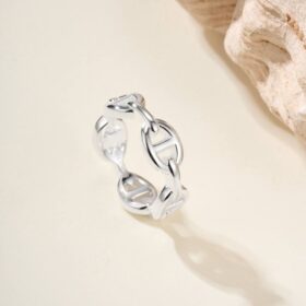 Chaine d'Ancre Silbern Ring