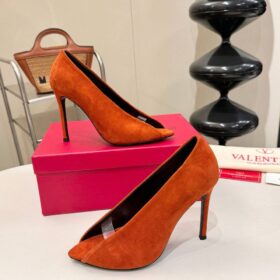 Open-Toe Révélé Pumps aus Wildleder