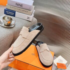 Go Mules Suede Beige