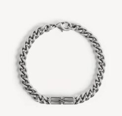 BB Icon Gourmette Armband Silber
