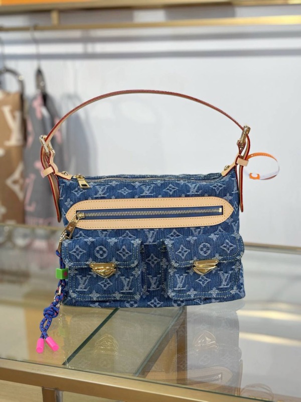 Baggy Blau Denim 30 cm