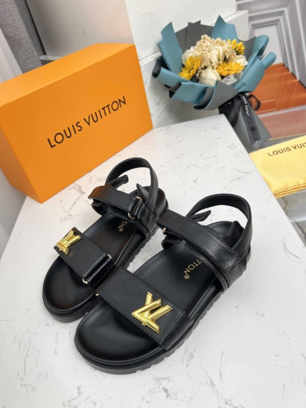 Sunset Flat Comfort Sandale Schwarz