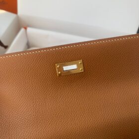 Kelly Epsom 25 Braun/Gold