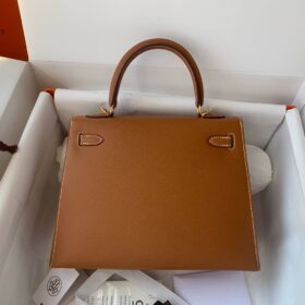 Kelly Epsom 25 Braun/Gold