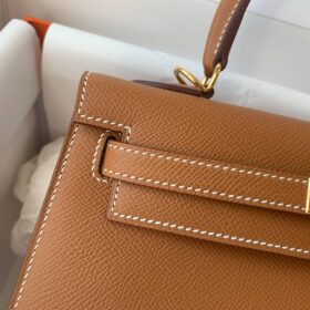Kelly Epsom 25 Braun/Gold
