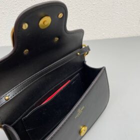 Locò Kalbsleder Schwarz/Gold 20 cm