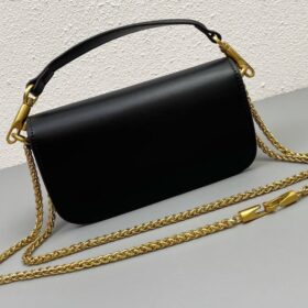 Locò Kalbsleder Schwarz/Gold 20 cm
