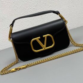 Locò Kalbsleder Schwarz/Gold 20 cm