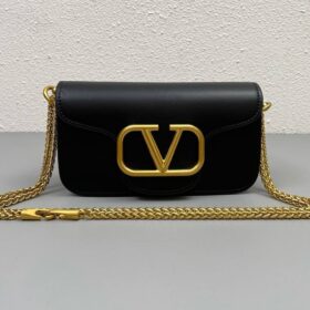 Locò Kalbsleder Schwarz/Gold 20 cm