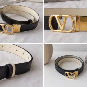VLogo Signature Reversible Schwarz/Butter 3 cm