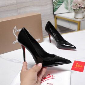 80 mm Pumps Patent Calf Leather Schwarz