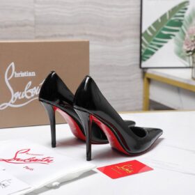 80 mm Pumps Patent Calf Leather Schwarz