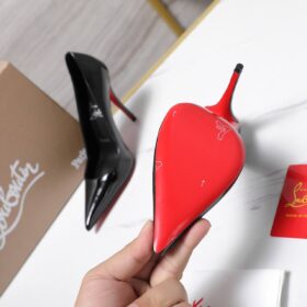 80 mm Pumps Patent Calf Leather Schwarz