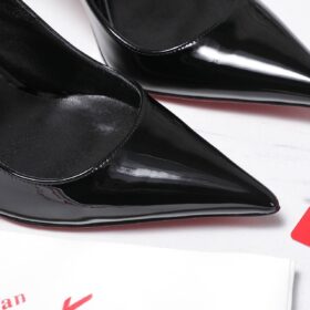 80 mm Pumps Patent Calf Leather Schwarz