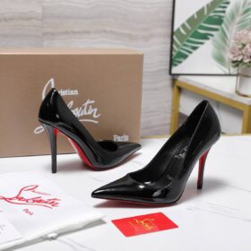 80 mm Pumps Patent Calf Leather Schwarz