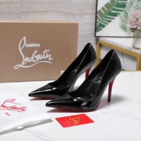 80 mm Pumps Patent Calf Leather Schwarz