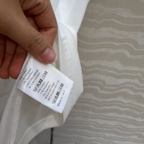 Cassandre geripptes Tanktop aus Baumwolle Weiß