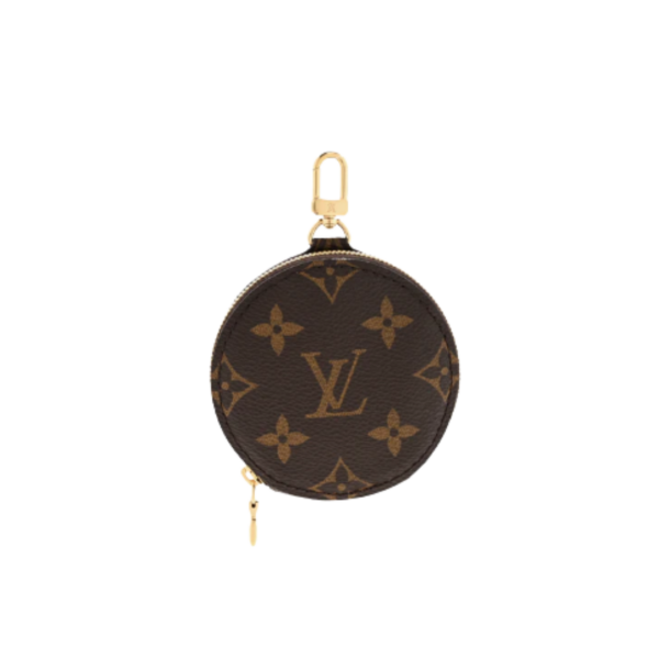Runde Geldbörse mit Monogramm-Multi-Pochette