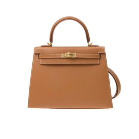 Kelly Epsom 25 Braun/Gold