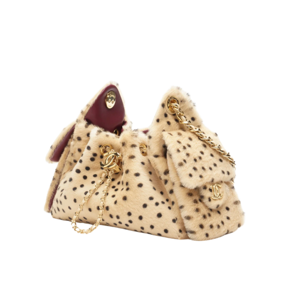 22 Felltasche mit Kette 20 cm
