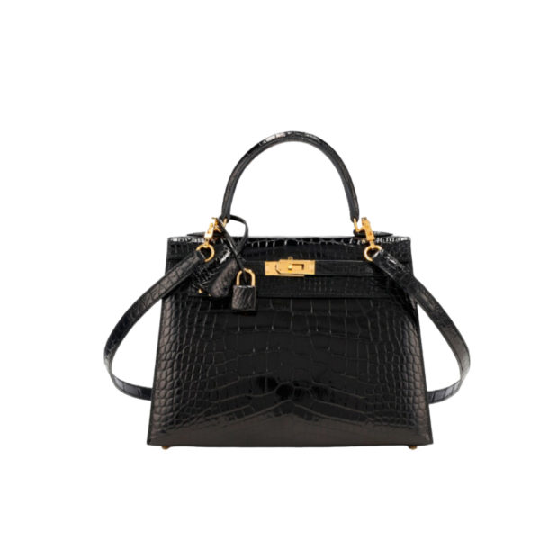 Kelly Alligator Schwarz/Gold 25cm