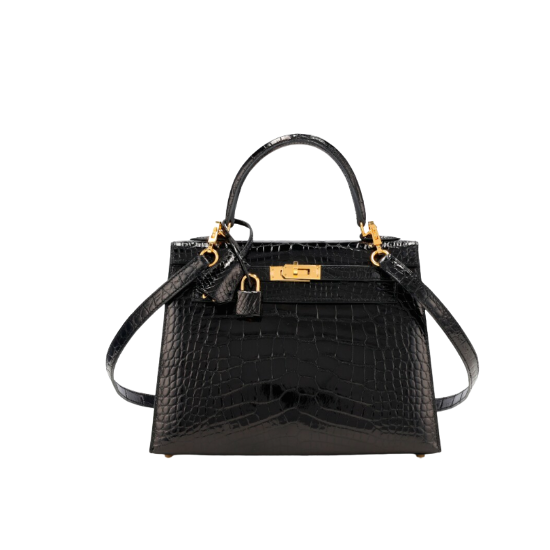 Kelly Alligator Schwarz/Gold 25cm