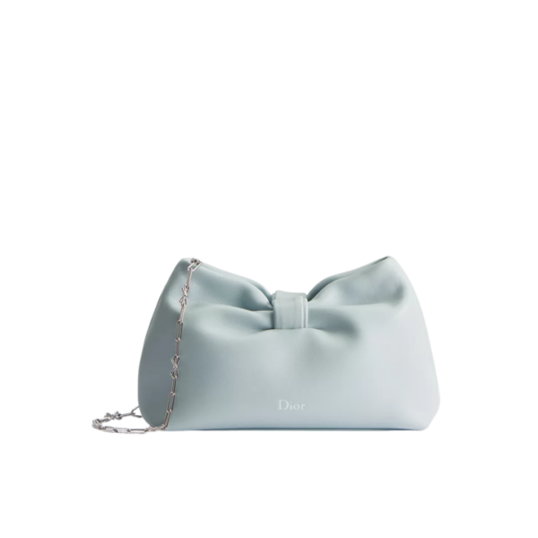 Small Bow Eisblau / Silber 26 cm