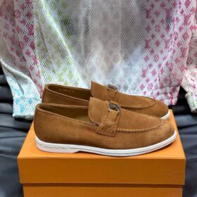 Estate Loafer aus Veloursleder – Cognac
