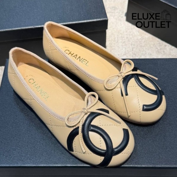 Coco Beach Flats Milchiges  Beige/Schwarz