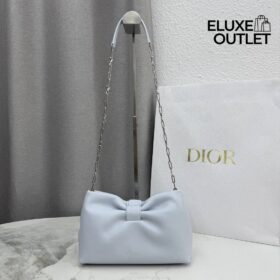 Small Bow Eisblau / Silber 26 cm