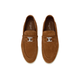 Estate Loafer aus Veloursleder – Cognac