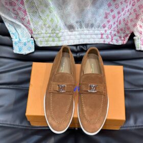 Estate Loafer aus Veloursleder – Cognac
