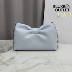 Small Bow Eisblau / Silber 26 cm