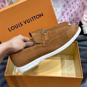 Estate Loafer aus Veloursleder – Cognac