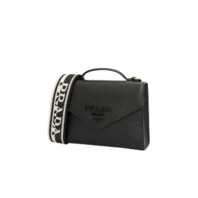 Schwarz Monochrome Saffiano 21 cm