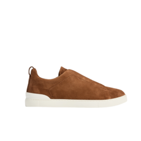 Triple Stitch Suede Dunkelbraun