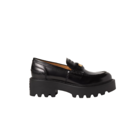 Gebürstete Loafer / Schwarz