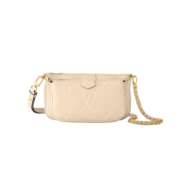 Multi Pochette Accessoires Beige 23.5cm