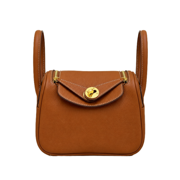 Mini Lindy Braun/gold 19 cm