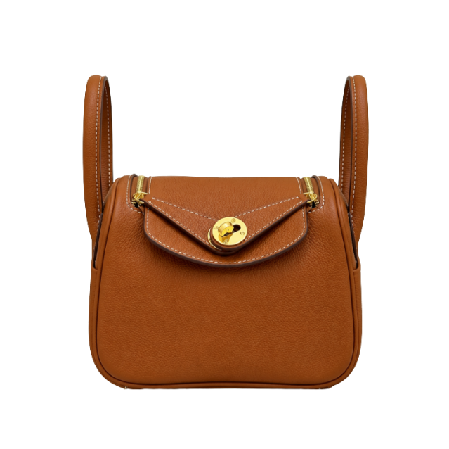 Mini Lindy Braun/gold 19 cm