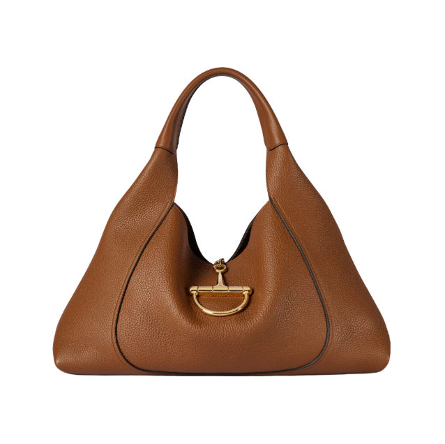 Softbit Maxi Schultertasche Braun Leder 46 cm