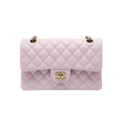 Classic Genarbtes Leder Hellrosa/Gold 25.5 cm