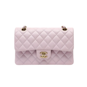 Classic Genarbtes Leder Hellrosa/Gold 25.5 cm
