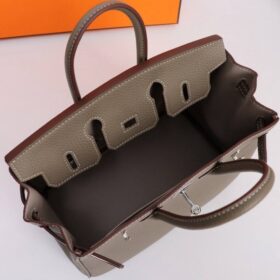 Birkin Togo Leather Taupe/Silvern 30 cm