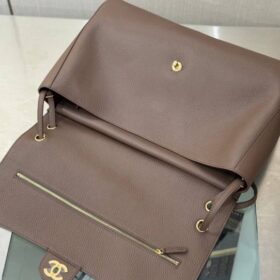 Maxi Flap Bag Braun/Gold 32 cm