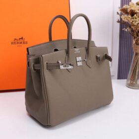 Birkin Togo Leather Taupe/Silvern 30 cm