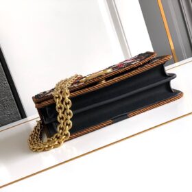 Vain Perlen Schwarz/Gold Hardware 24 cm