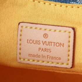 Pleaty Denim Blau Monogram 26 cm